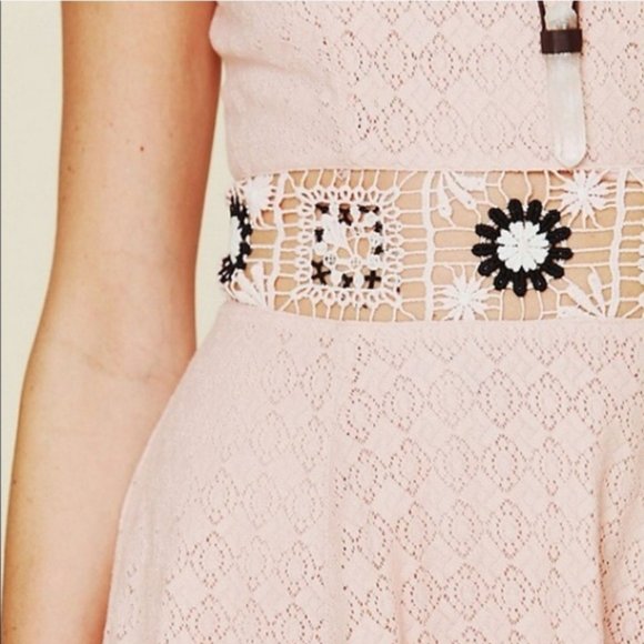 3/$20 Free People Daisy Cage Knit Dress - Picture 2 of 8